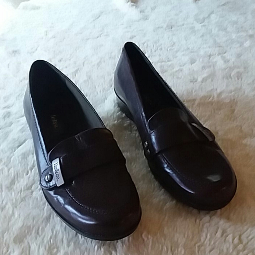 Sz 6-1/2 M Liz & Co Leather Loafer's